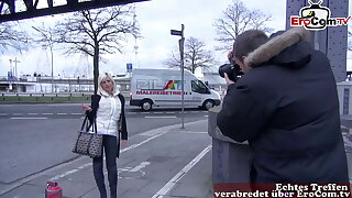 Self-assertive GERMAN BLONDE IS CONVINCED TO HAVE SEX WHEN FLIRTING