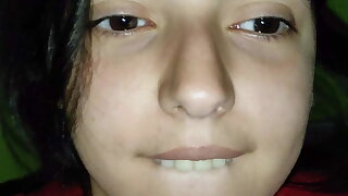 Teen sucks me off before going to sleep and I fuck her