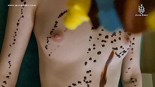 My first chocolate massage