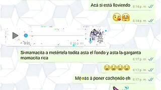 Mi tía caliente me manda videos de como se la mama a mi tío y también como se la cogen